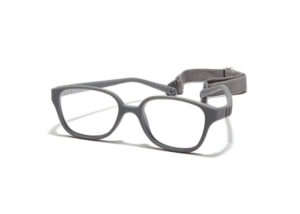 Grey Kids’ Flexible Square Glasses